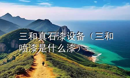 三和真石漆設(shè)備（三和噴漆是什么漆）