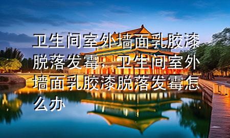 衛(wèi)生間室外墻面乳膠漆脫落發(fā)霉，衛(wèi)生間室外墻面乳膠漆脫落發(fā)霉怎么辦
