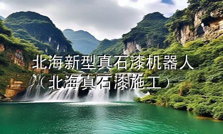 北海新型真石漆機(jī)器人（北海真石漆施工）