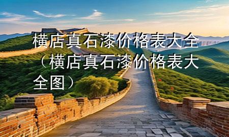 橫店真石漆價格表大全（橫店真石漆價格表大全圖）