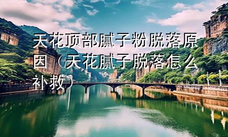 天花頂部膩?zhàn)臃勖撀湓颍ㄌ旎佔(zhàn)用撀湓趺囱a(bǔ)救）