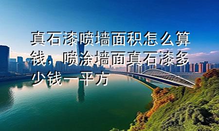 真石漆噴墻面積怎么算錢，噴涂墻面真石漆多少錢一平方