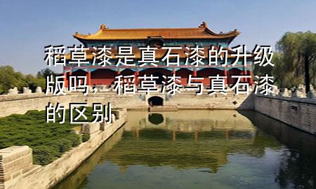 稻草漆是真石漆的升級版嗎，稻草漆與真石漆的區(qū)別