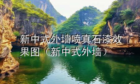 新中式外墻噴真石漆效果圖（新中式 外墻）
