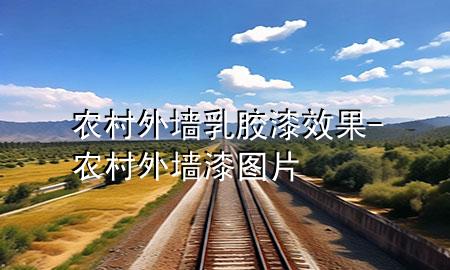 農(nóng)村外墻乳膠漆效果-農(nóng)村外墻漆圖片