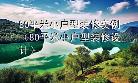 80平米小戶(hù)型裝修實(shí)例（80平米小戶(hù)型裝修設(shè)計(jì)）