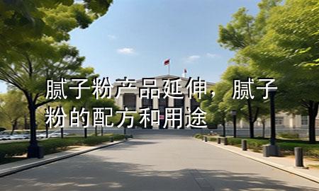 膩子粉產品延伸，膩子粉的配方和用途