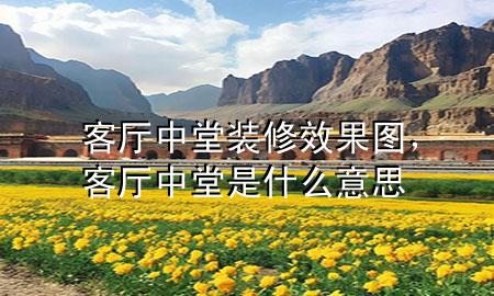 客廳中堂裝修效果圖，客廳中堂是什么意思