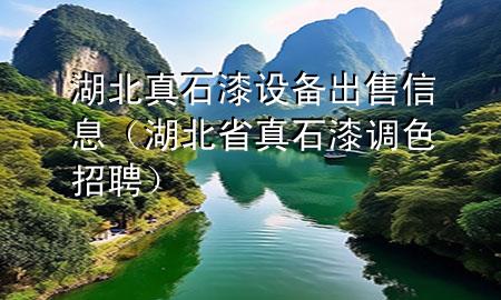 湖北真石漆設(shè)備出售信息（湖北省真石漆調(diào)色招聘）
