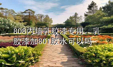 808內(nèi)墻乳膠漆專用，乳膠漆加801膠水可以嗎