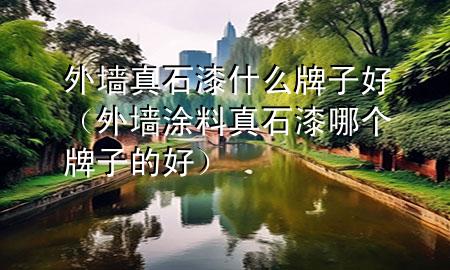 外墻真石漆什么牌子好（外墻涂料真石漆哪個(gè)牌子的好）