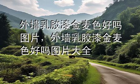 外墻乳膠漆金麥色好嗎圖片，外墻乳膠漆金麥色好嗎圖片大全