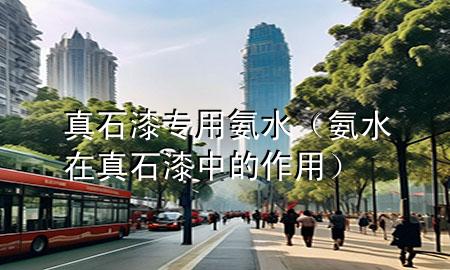 真石漆專用氨水（氨水在真石漆中的作用）