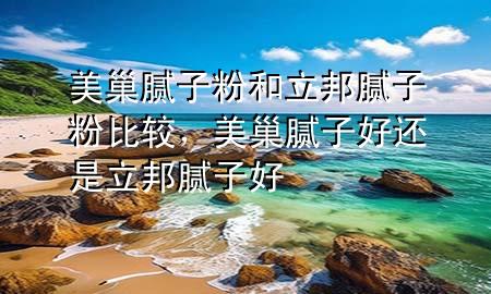 美巢膩子粉和立邦膩子粉比較，美巢膩子好還是立邦膩子好
