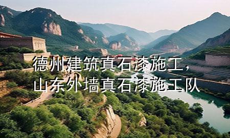 德州建筑真石漆施工，山東外墻真石漆施工隊(duì)