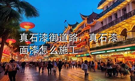 真石漆 御道路，真石漆面漆怎么施工