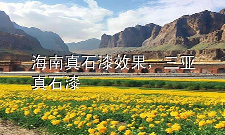 海南真石漆效果，三亞真石漆