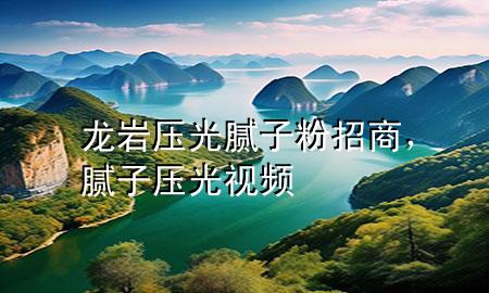 龍巖壓光膩子粉招商，膩子壓光視頻