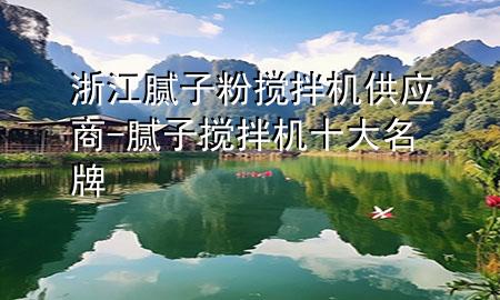 浙江膩?zhàn)臃蹟嚢铏C(jī)供應(yīng)商-膩?zhàn)訑嚢铏C(jī)十大名牌