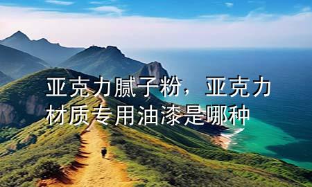 亞克力 膩子粉，亞克力材質(zhì)專用油漆是哪種