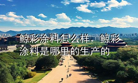 鯨彩涂料怎么樣，鯨彩涂料是哪里的生產(chǎn)的