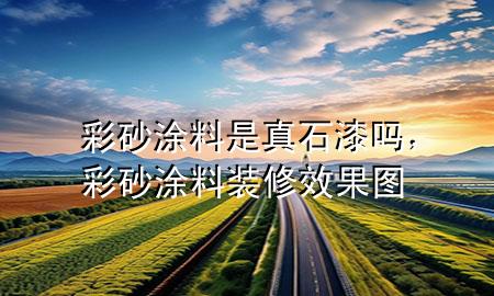 彩砂涂料是真石漆嗎，彩砂涂料裝修效果圖