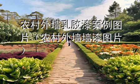 農(nóng)村外墻乳膠漆案例圖片（農(nóng)村外墻墻漆圖片）