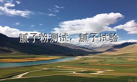 膩?zhàn)臃蹨y試，膩?zhàn)釉囼?yàn)
