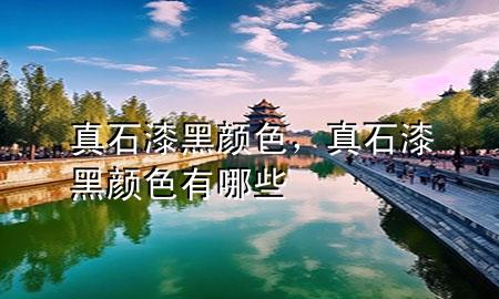 真石漆黑顏色，真石漆黑顏色有哪些