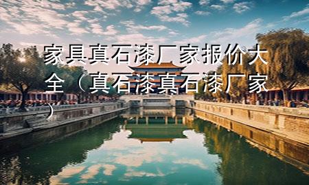 家具真石漆廠家報價大全（真石漆真石漆廠家）
