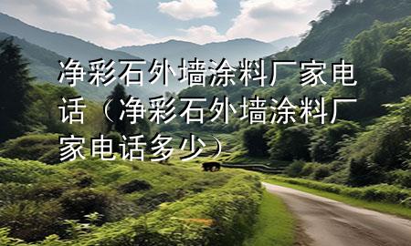 凈彩石外墻涂料廠家電話（凈彩石外墻涂料廠家電話多少）