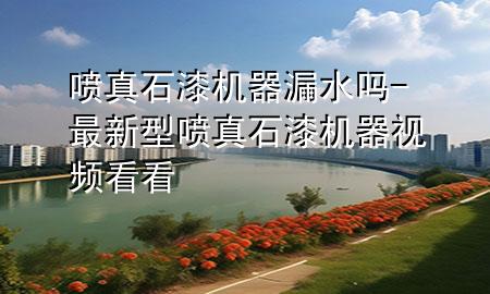 噴真石漆機(jī)器漏水嗎-最新型噴真石漆機(jī)器視頻看看