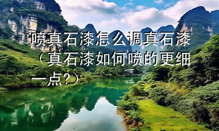 噴真石漆怎么調(diào)真石漆（真石漆如何噴的更細一點?）