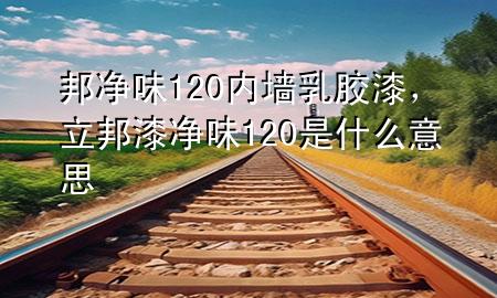 邦凈味120內(nèi)墻乳膠漆，立邦漆凈味120是什么意思