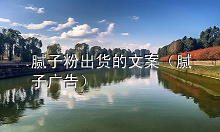 膩子粉出貨的文案（膩子廣告）