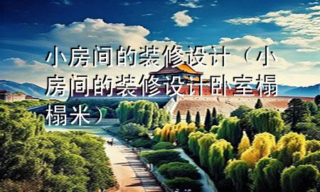 小房間的裝修設(shè)計（小房間的裝修設(shè)計臥室榻榻米）