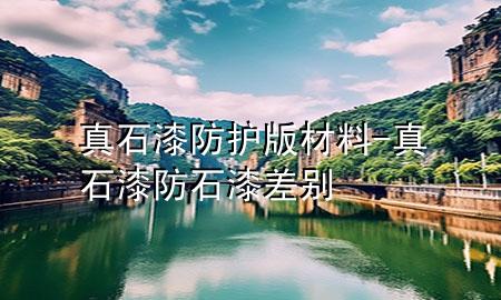 真石漆防護(hù)版材料-真石漆防石漆差別