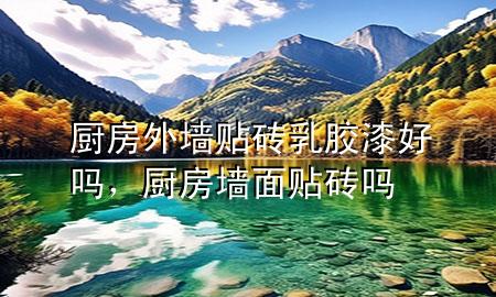 廚房外墻貼磚乳膠漆好嗎，廚房墻面貼磚嗎