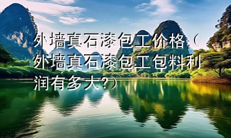 外墻真石漆包工價格（外墻真石漆包工包料利潤有多大?）