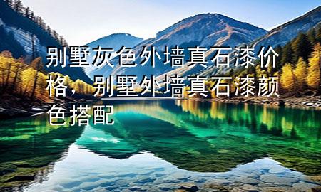 別墅灰色外墻真石漆價(jià)格，別墅外墻真石漆顏色搭配