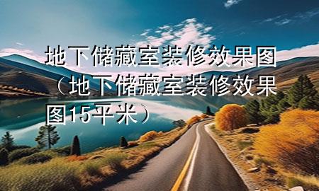 地下儲(chǔ)藏室裝修效果圖（地下儲(chǔ)藏室裝修效果圖15平米）