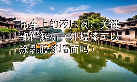 吊車上的液壓閥：關鍵部件解析（外墻漆可以涂乳膠漆墻面嗎）