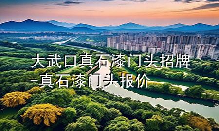 大武口真石漆門頭招牌-真石漆門頭報價