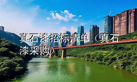 真石漆招標(biāo)清單（真石漆采購(gòu)）