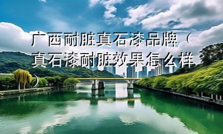 廣西耐臟真石漆品牌（真石漆耐臟效果怎么樣）