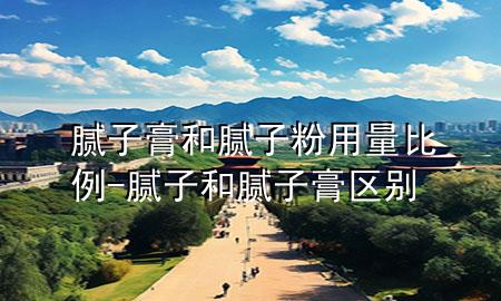 膩子膏和膩子粉用量比例-膩子和膩子膏區(qū)別