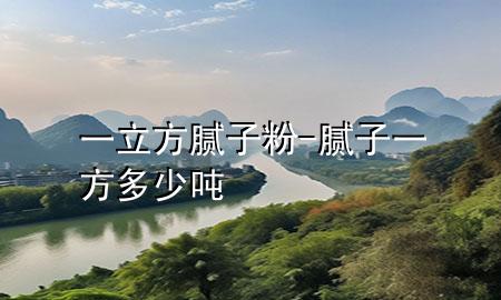 一立方膩子粉-膩子一方多少噸