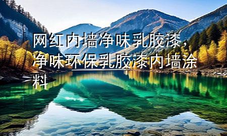 網(wǎng)紅內(nèi)墻凈味乳膠漆，凈味環(huán)保乳膠漆內(nèi)墻涂料