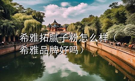 希雅拓膩子粉怎么樣（希雅品牌好嗎）