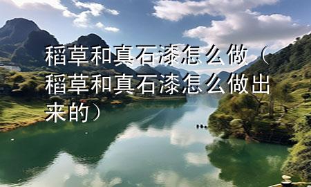 稻草和真石漆怎么做（稻草和真石漆怎么做出來的）